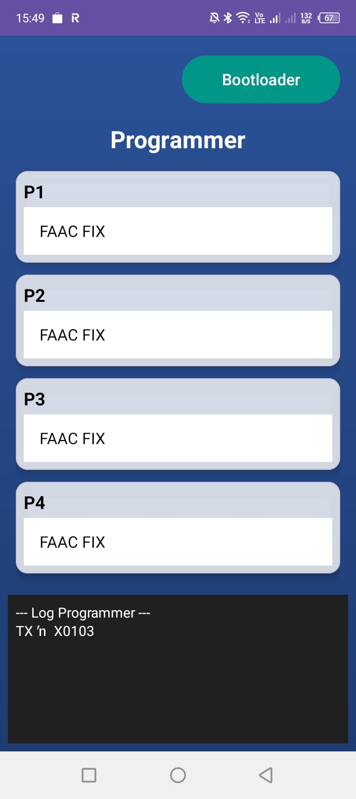 Programmer — tryby programowania i logi